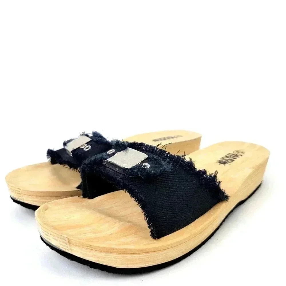 Sand N Sun Chunky Wedge Sandals - 9/10 - Picture 3 of 7